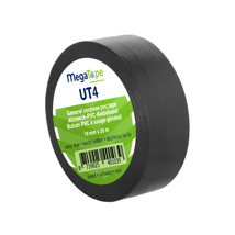 MegaTape PVC tape UT4 20m rol 19mm zwart