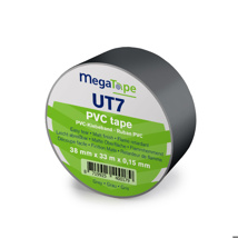 MegaTape PVC vloertape UT7 33m rol 38mm grijs