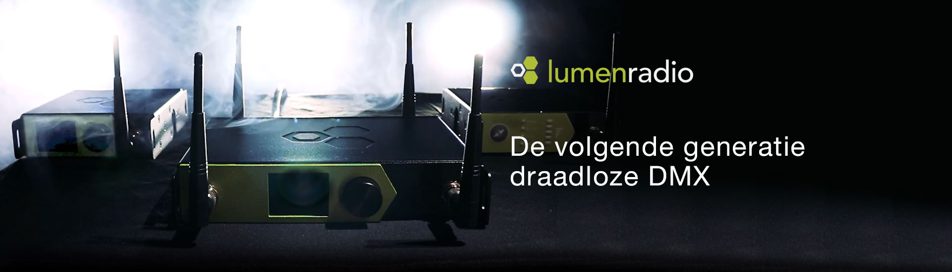 Lumenradio draadloze DMX verlicht met rook