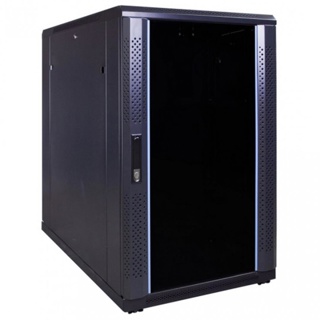 18U serverkast met glazen deur 600x600x1000mm