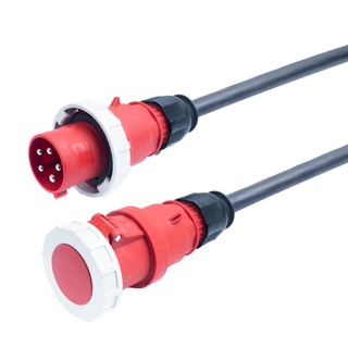 Three phase cable 63A CEE red -   5,0 m [5x 16mm²]