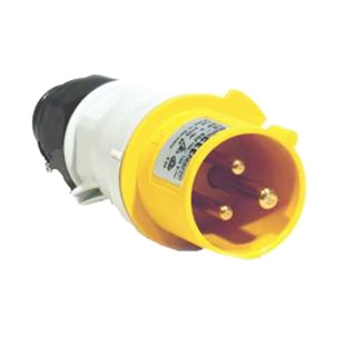 CEE Bals 16A 110V 3-pin kabeldeel QC male (geel)