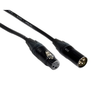 Neutrik XLR DMX kabel 3-pin 2m zwart