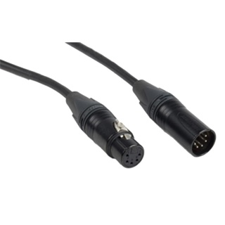 Neutrik XLR DMX kabel 5-pin proplex 20m zw.