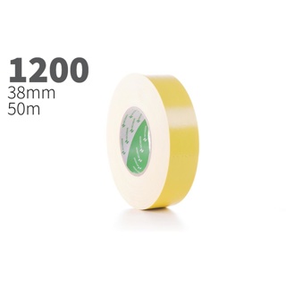 Nichiban gaffa tape "1200" 50m rol 38mm geel