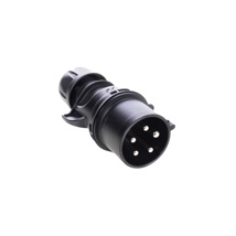 CEE PCE 32A 5-pin kabeldeel male zwart IP44