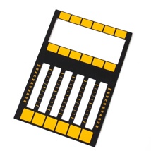 MA dot2 magneetplaat voor labelen van 6 faders