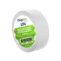 MegaTape PVC tape UT4 20m rol 19mm wit
