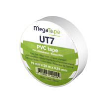 MegaTape PVC vloertape UT7 20m rol 19mm wit