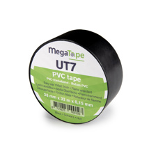 MegaTape PVC vloertape UT7 33m rol 38mm zwart