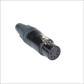 Neutrik XLR NC5FXX 5-pin kabeldeel female zwart
