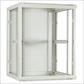 18U witte wandkast met glazen deur 600x600x900mm