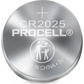 batterij Duracell Procell lith.knoopcel CR2025 5st